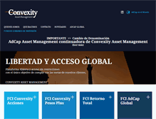 Tablet Screenshot of convexity.com.ar